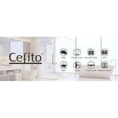 Cefito Bathroom Basin Mixer Tap Square Faucet Vanity Laundry Chrome