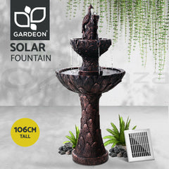 Gardeon Solar Water Feature 3-Tiers Peacock 106cm