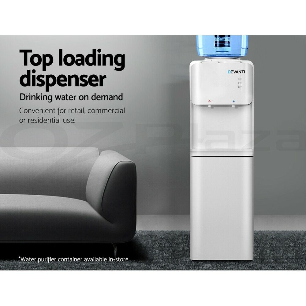 Devanti Water Cooler Dispenser Stand White