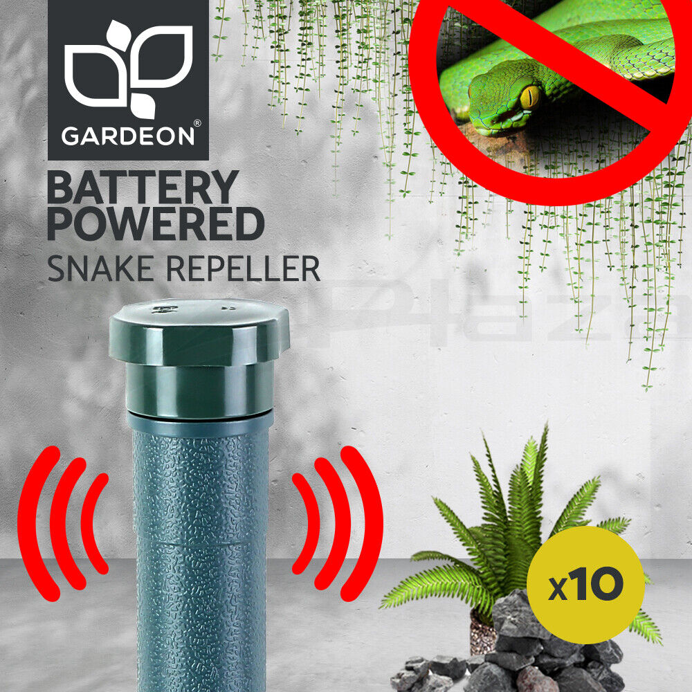 Gardeon Snake Repeller 10X Multi Pulse Ultrasonic Battery Powered Pest Repellent