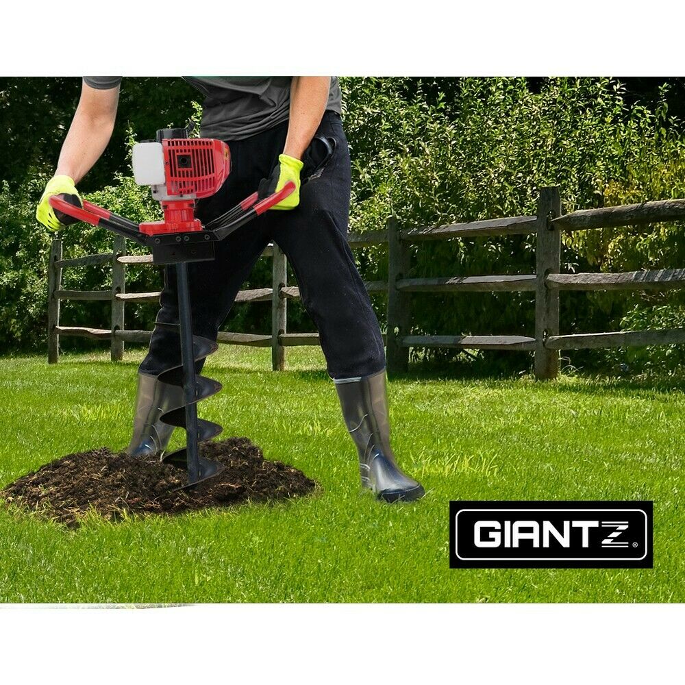 Giantz 66CC Post Hole Digger Motor Only Petrol Engine Red