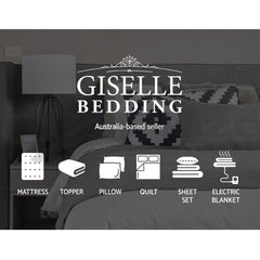 Giselle Bedding Natural Latex Pillow 2-Zone Twin Pack