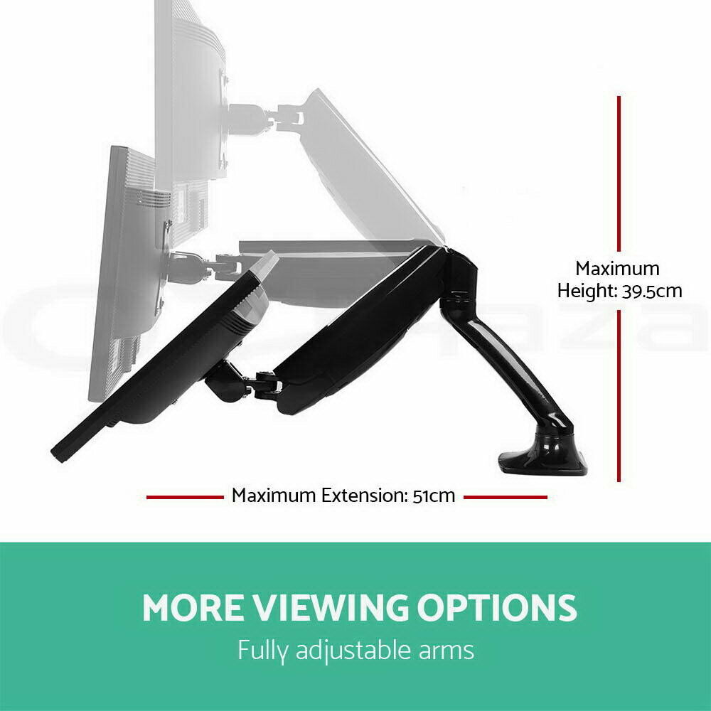 Artiss Monitor Arm Gas Spring Desk Mount Screen Holder