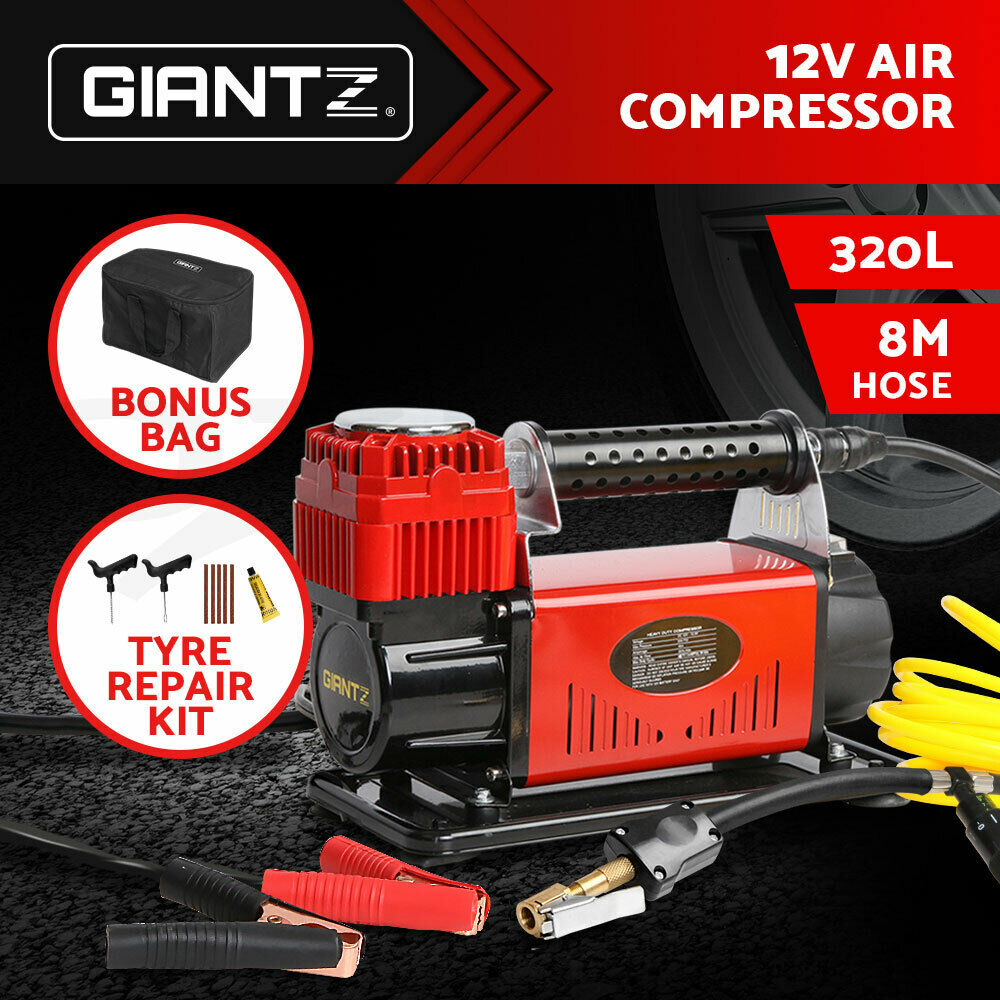 Giantz Air Compressor 12V 4x4 Tyre 320L/min Deflator Inflator Car Truck Portable