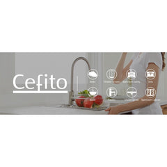 Cefito Kitchen Mixer Tap Mixer Rectangle Sink Faucet Basin Laundry Black