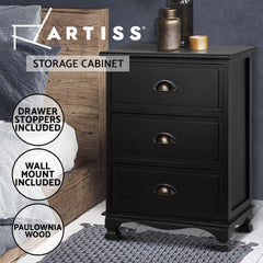 Artiss Bedside Tables Drawers Dresser Table Storage Cabinet Nightstand Vintage