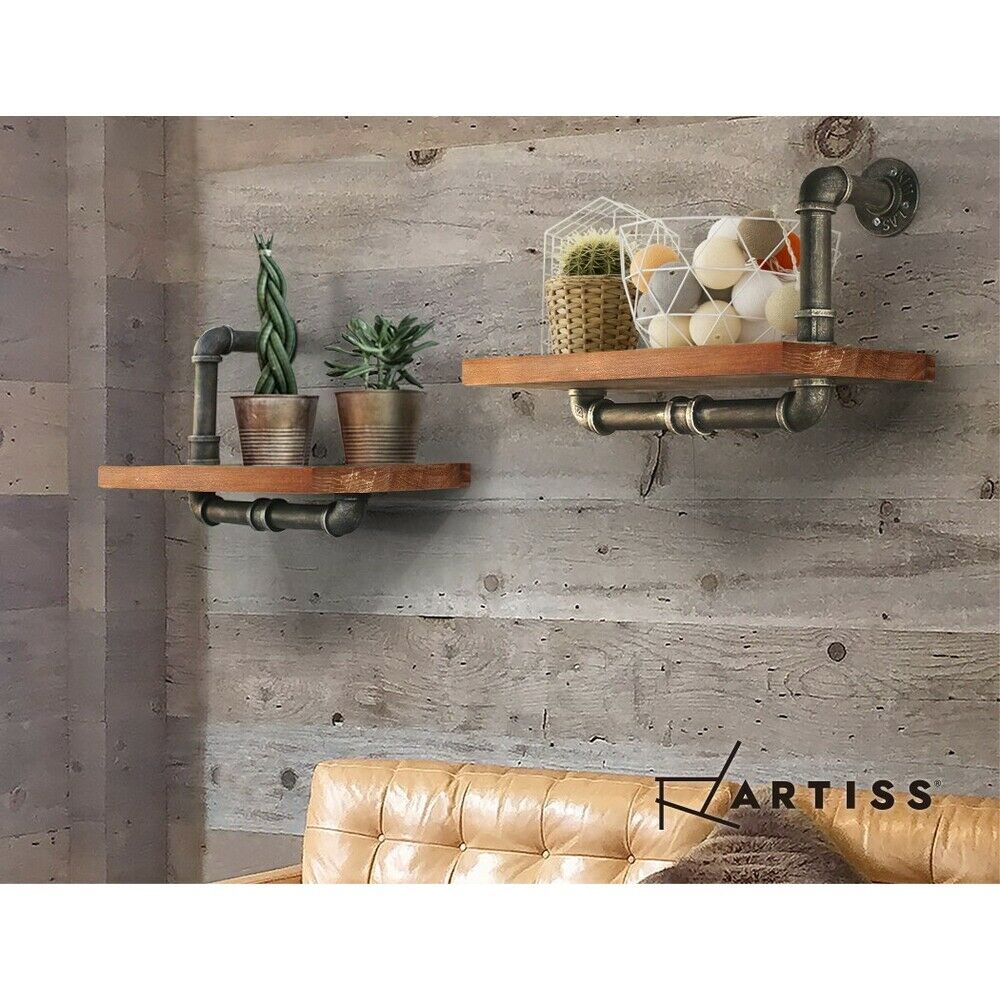 Artiss Floating DIY Pipe Shelf Set of 2 - IVOR