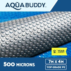 Aquabuddy Solar Swimming Pool Cover 500 Micron Outdoor Bubble Blanket 7m X 4m