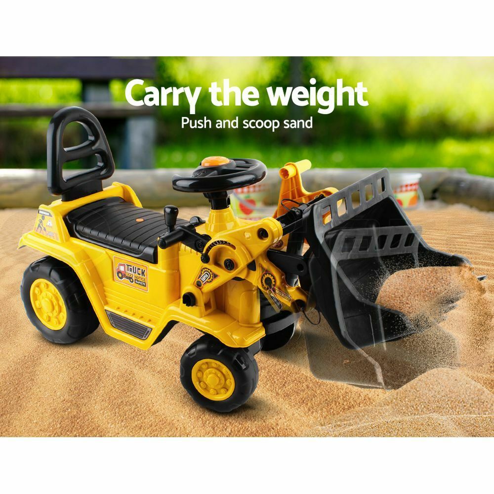 Keezi Ride On Car Toys Kids Excavator Bulldozer Sandpit Digger Car Pretend Play