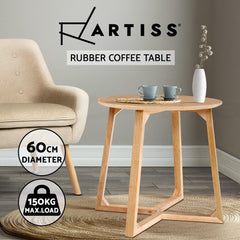 Artiss Coffee Table Round Side End Tables Bedside Furniture Wooden Modern