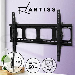 Artiss TV Wall Mount Bracket for 42"-90" LED LCD TVs Tilt Slim Flat Low Profile