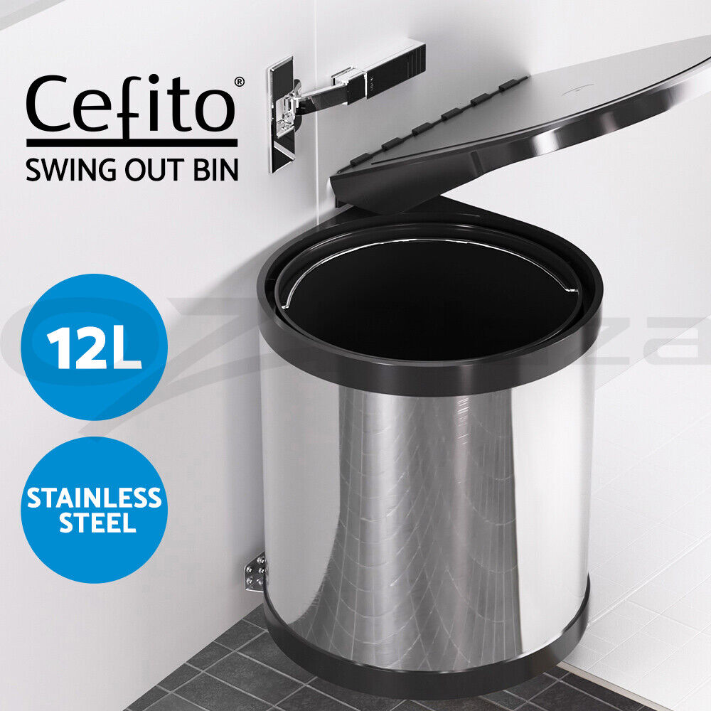 Cefito Pull Out Bin Swing Out Bins 12L