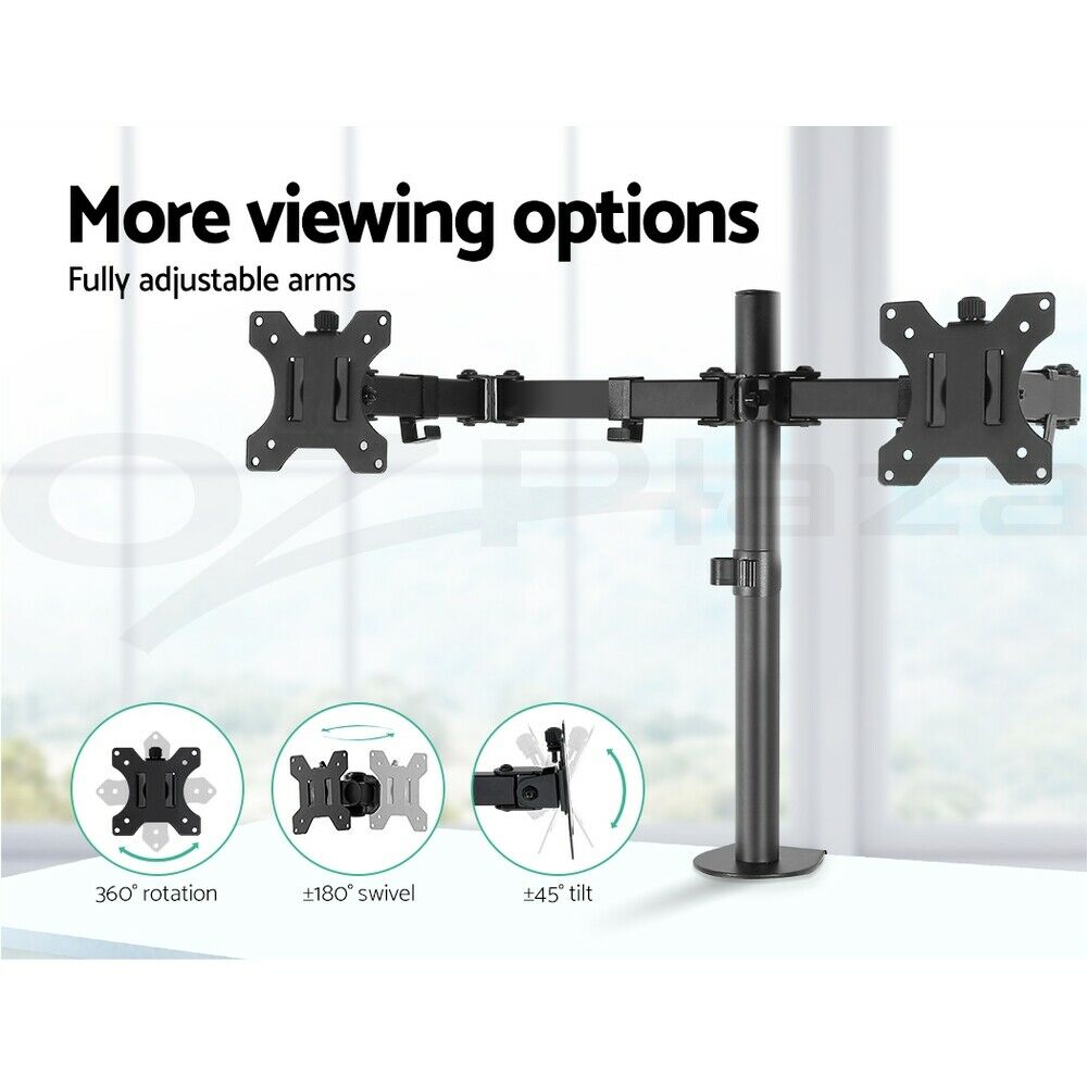 Artiss Monitor Arm Dual Desk Mount Screen Holder Bracket