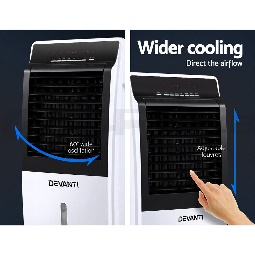 Devanti Evaporative Air Cooler Fan Conditioner 8L