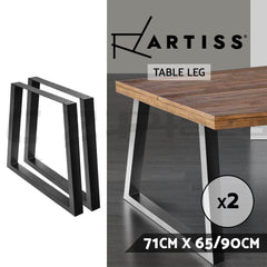 Artiss Metal Table Legs DIY Trapezoid 65X90CM Set of 2