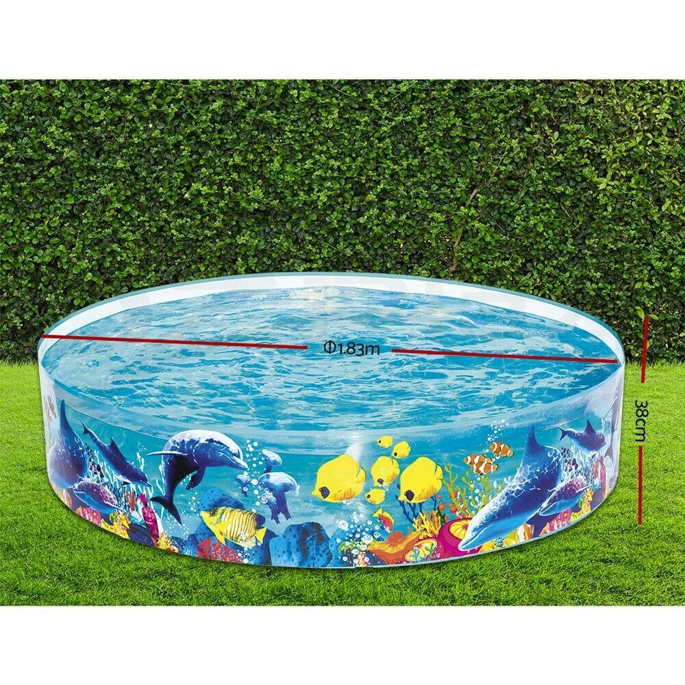 Bestway Kids Pool 183x38cm Round Above Ground Rigid Swimming Pools Undersea 946L