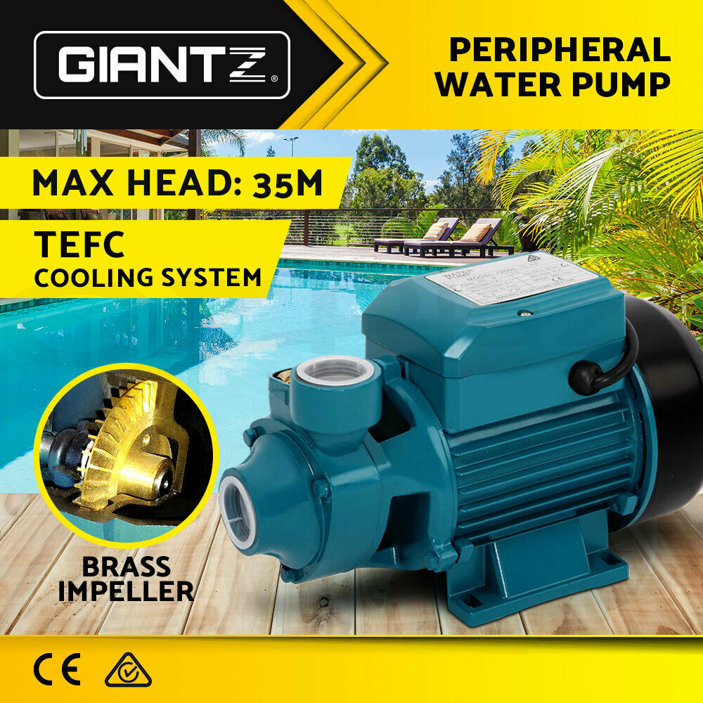 Giantz Peripheral Pump Water Garden Boiler Car Wash Irrigation Electric QB60