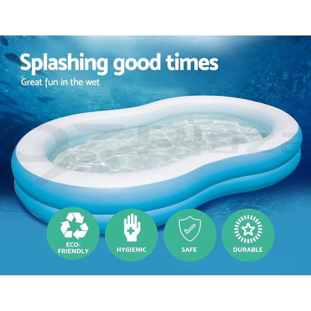 Bestway Kids Pool 262x157x46cm Inflatable Above Ground Swimming Pools 544L