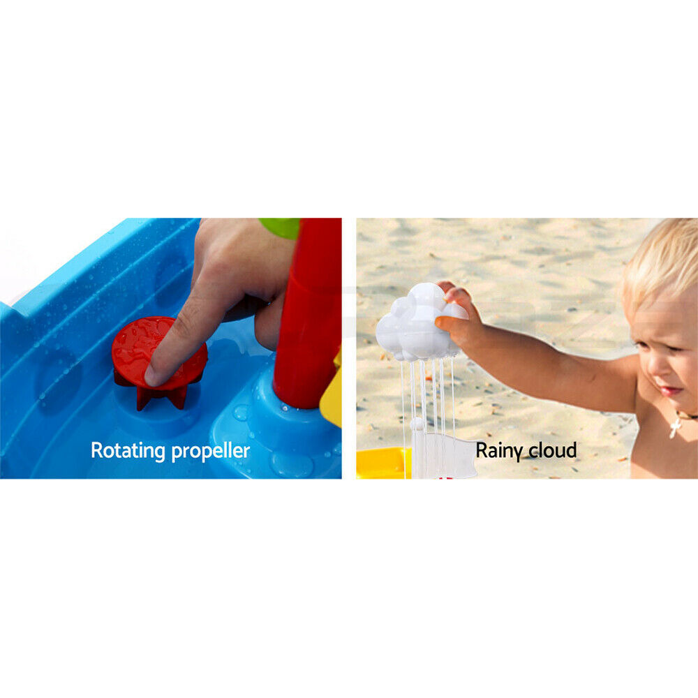 Keezi Kids Sandpit Pretend Play Set Outdoor Toys Water Table Activity Play Set