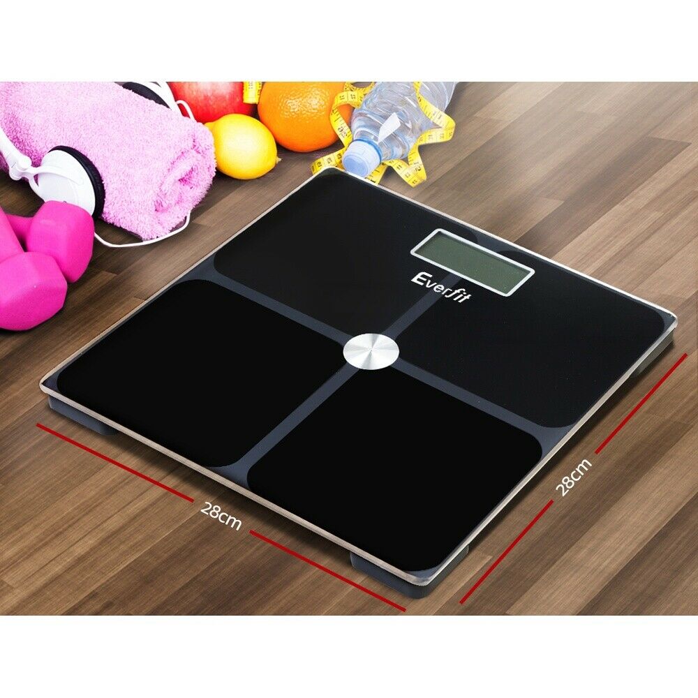 Everfit Bathroom Scales Digital Weighing Scale 180kg Electronic Monitor Tracker