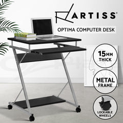 Artiss Computer Desk Keyboard Tray Shelf Black 60CM