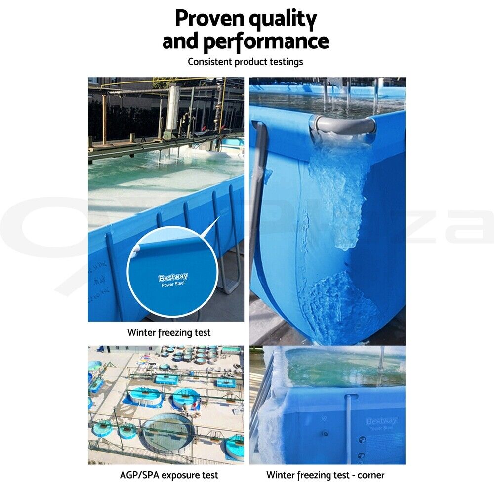 Bestway Swimming Pool 305x66cm Above Ground Round Inflatable Pools w/ Filter Pump 3200L