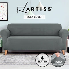 Artiss Sofa Cover Couch Covers 4 Seater Slipcover Lounge Protector Grey