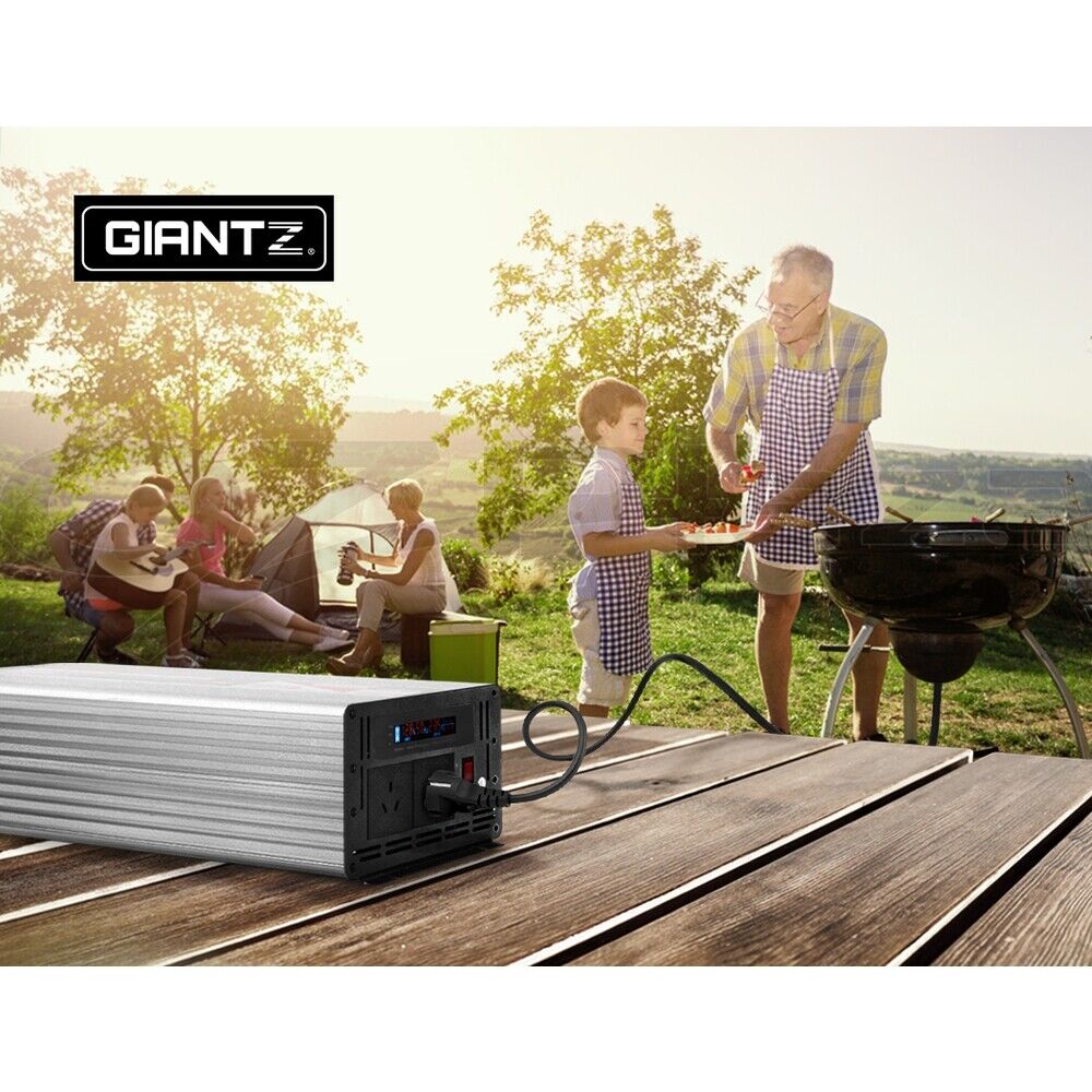 Giantz 3000W/6000W Pure Sine Wave Power Inverter 12V to 240V Camping Car Boat