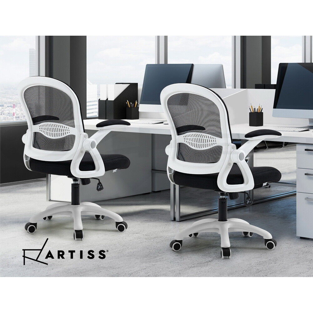 Artiss Office Chair Mesh Computer Desk Chairs Work Study Gaming Mid Back Black