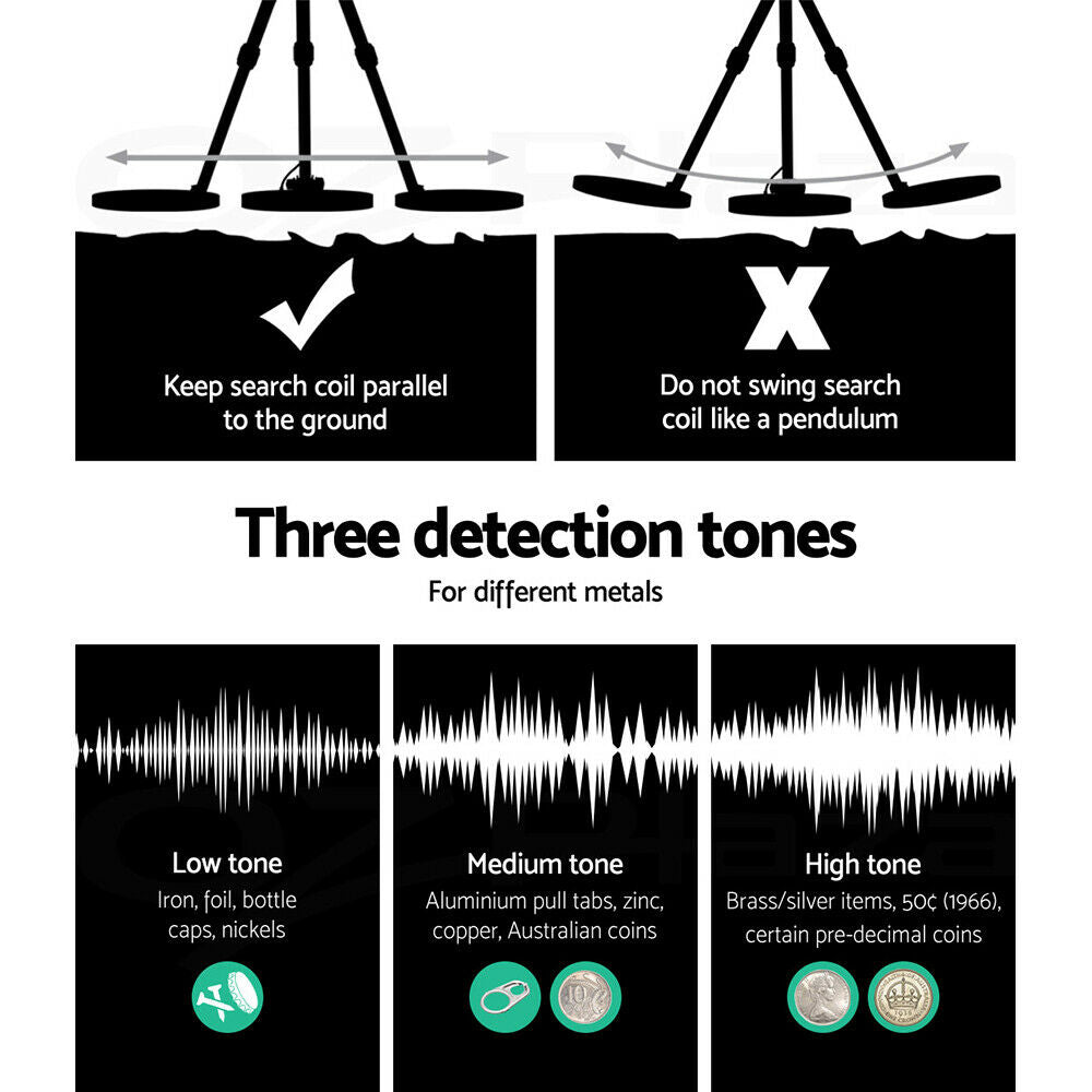 Deep Metal Detector Pinpointer Sensitive Searching Gold Digger Treasure Hunter