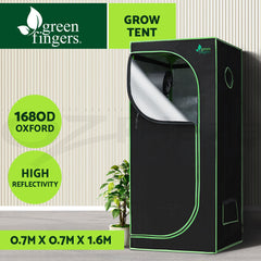 Greenfingers Grow Tent 70x70x160CM 1680D Hydroponics Kit Indoor Plant Room System