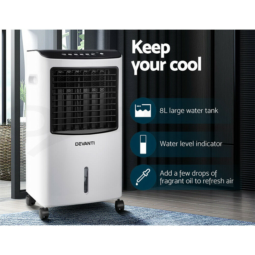 Devanti Evaporative Air Cooler Conditioner 8L