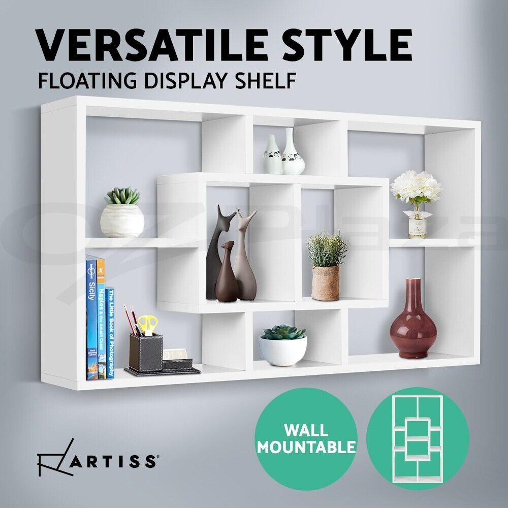 Artiss Floating Wall Shelves Bookshelf White