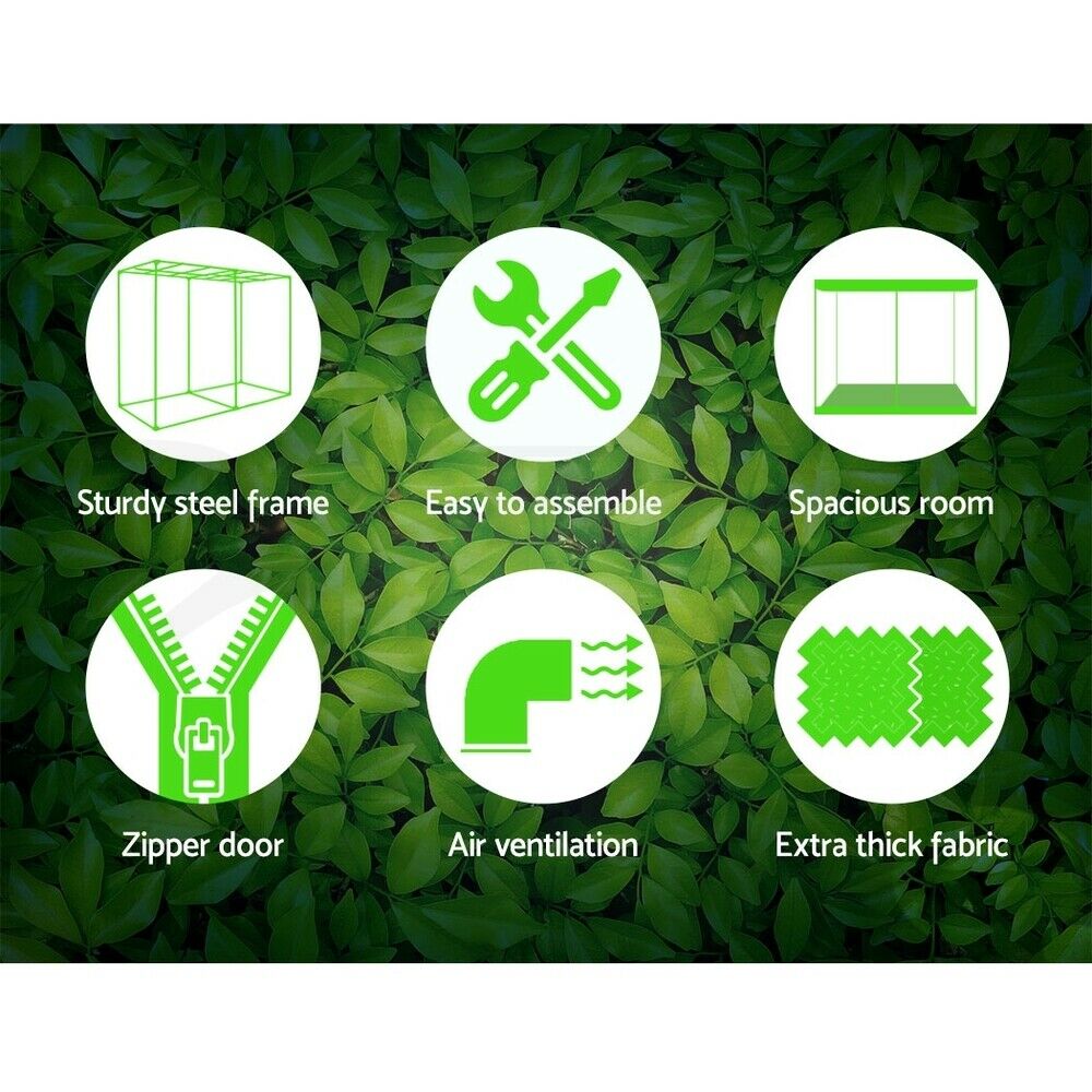 Greenfingers Grow Tent 70x70x160CM 1680D Hydroponics Kit Indoor Plant Room System