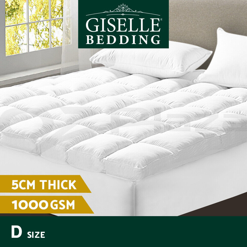 Giselle Bedding Mattress Topper Pillowtop Protector Pad Double