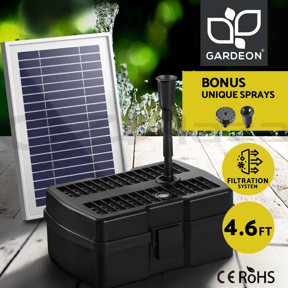 Gardeon Solar Pond Pump with Filter Box 4.6FT