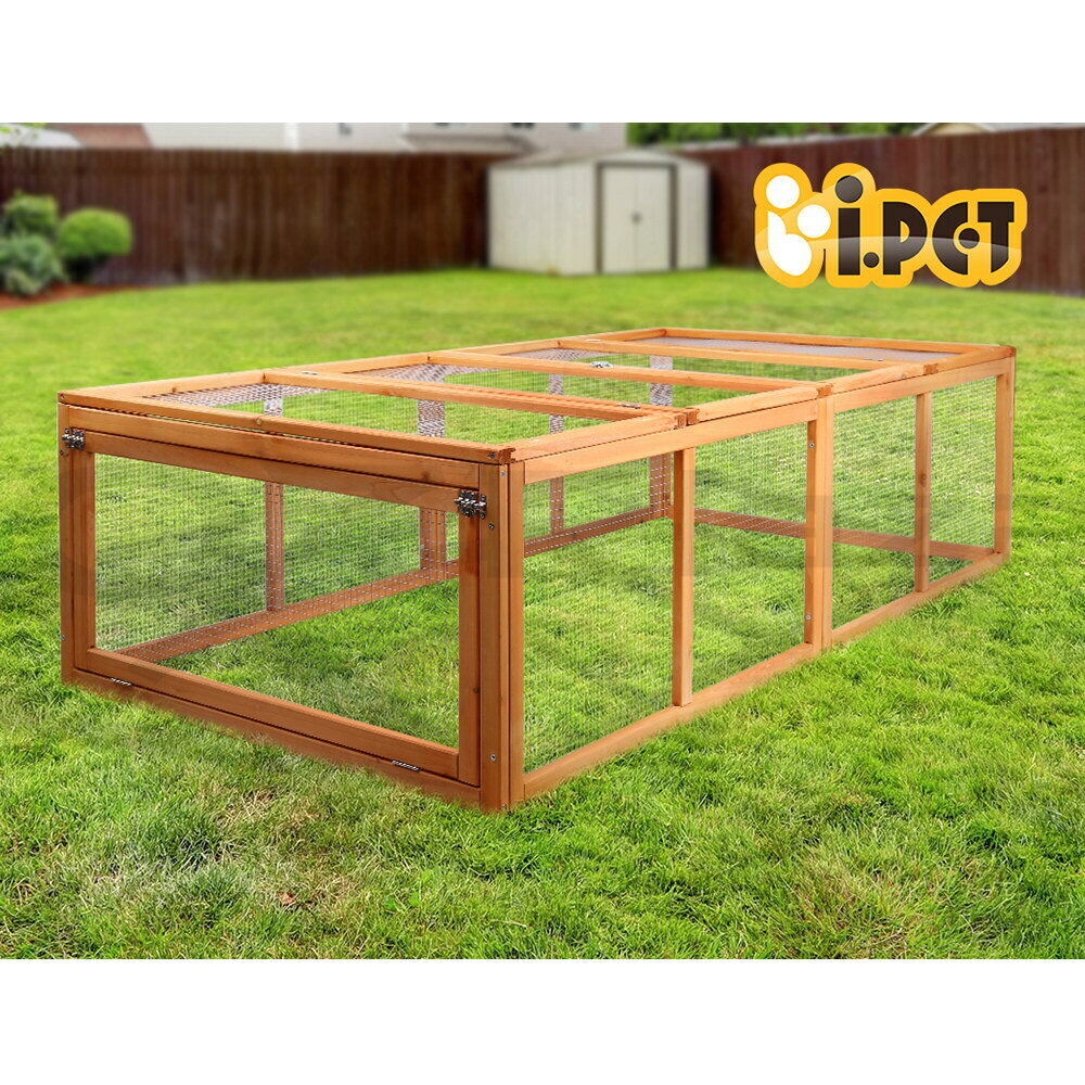 i.Pet Chicken Coop Rabbit Hutch 180cm Extra Large Wooden Chicken House Run XL Hen Cage