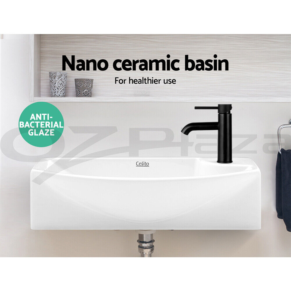 Cefito Bathroom Basin Ceramic Vanity Sink Hand Wash Bowl 45x23cm