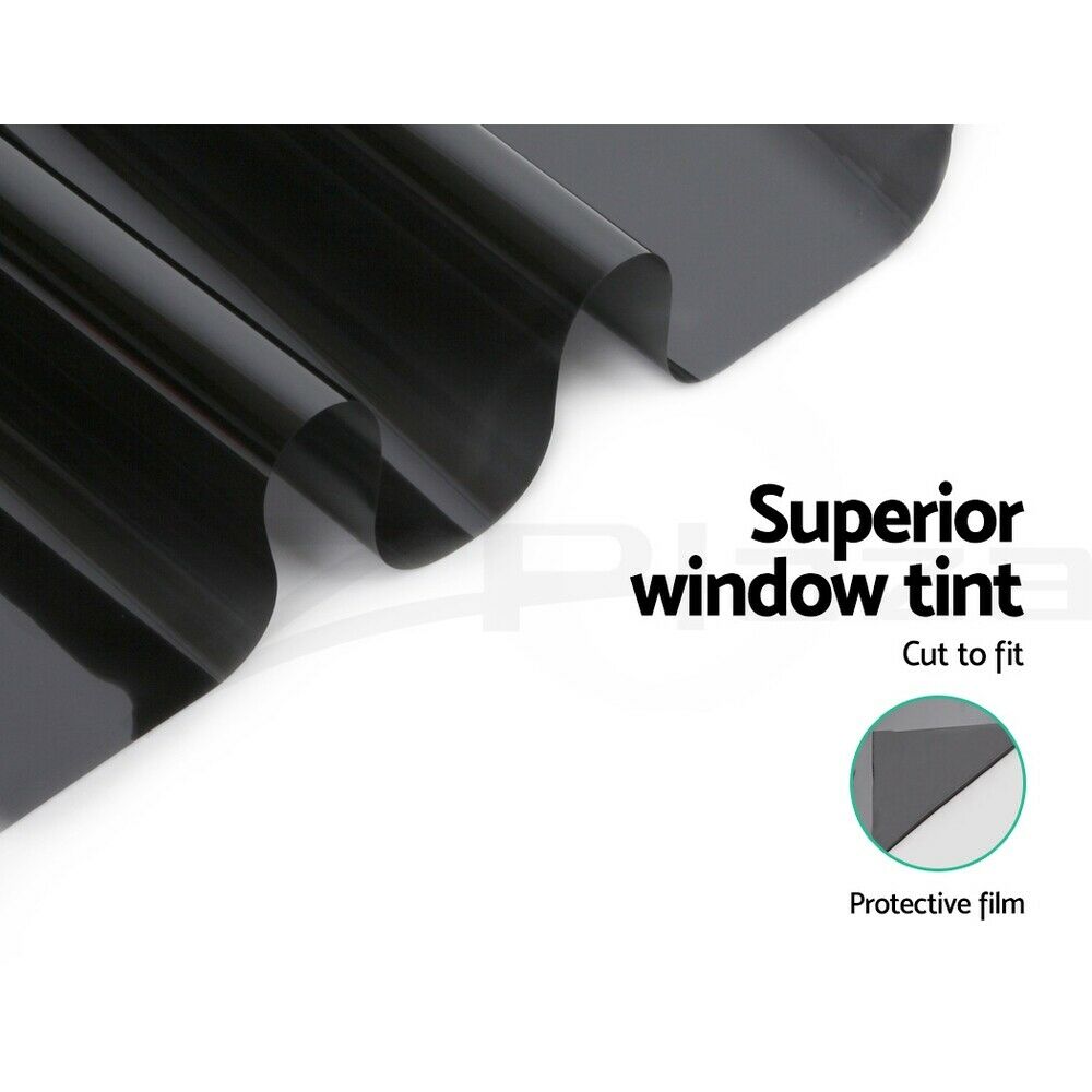 Giantz Window Tint Film Black Roll 5% VLT Home House 76cm X 7m Tinting Tools