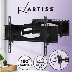 Artiss TV Wall Mount Bracket for 32"-80" LED LCD Full Motion Dual Strong Arms