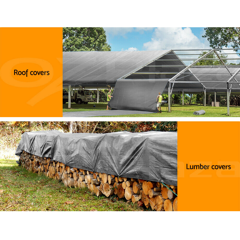 Instahut Tarp Tarpaulin 3.6m x 4.8m Heavy Duty