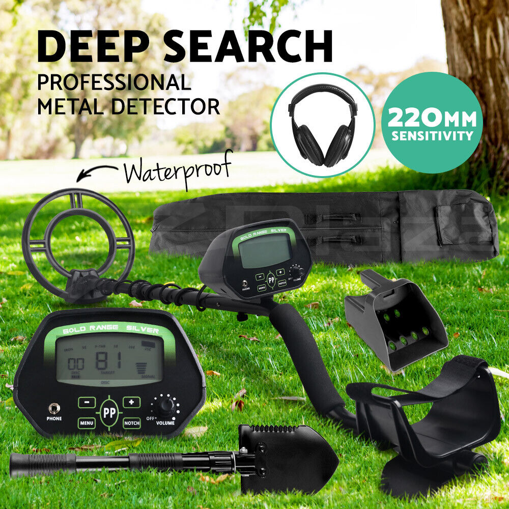 Deep Sensitive Metal Detector Searching Gold Digger Treasure Hunter LCD Shovel