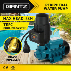 Giantz Auto Peripheral Pump Clean Water Garden Boiler Car Wash Irrigation QB60