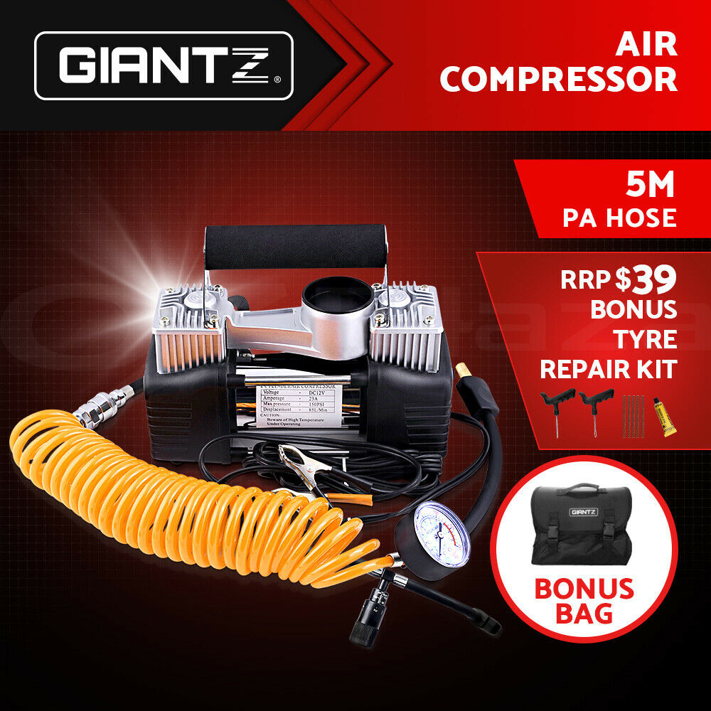 Giantz Air Compressor 12V 4x4 Tyre 85L/min Deflator Inflator Car Truck Portable