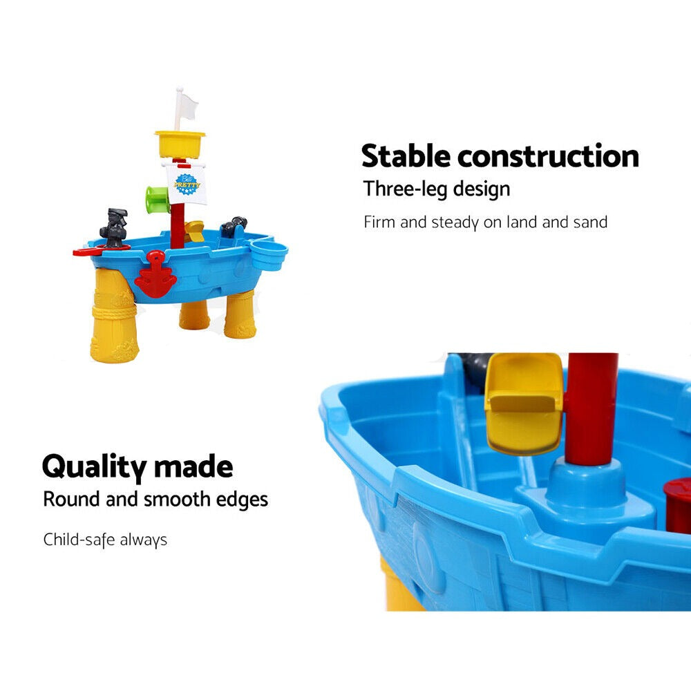 Keezi Kids Sandpit Pretend Play Set Outdoor Toys Water Table Activity Play Set