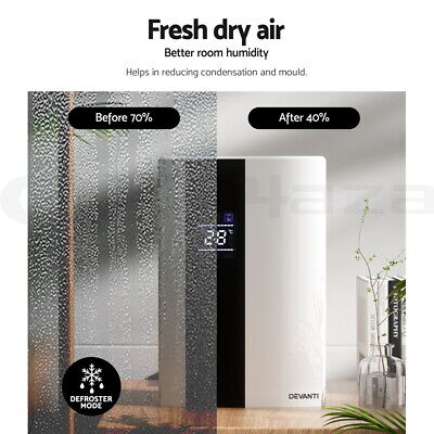 Devanti Dehumidifier 2L Air Purifier White