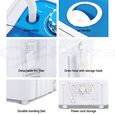 Devanti Portable Washing Machine 4.6KG Blue