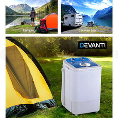 Devanti Portable Washing Machine 4.6KG Blue