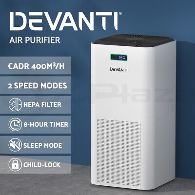 Devanti Air Purifier HEPA Filter Home Purifiers Odour Virus Remover Cleaner