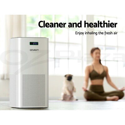 Devanti Air Purifier HEPA Filter Home Purifiers Odour Virus Remover Cleaner